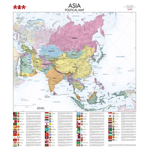 Asia. Mapa político - Didaplay.com