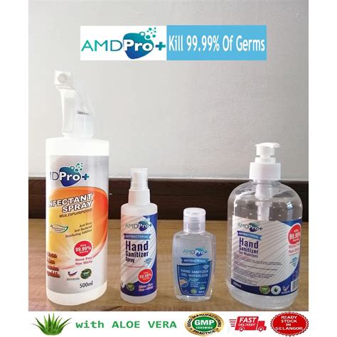 Amd Pro Antibacterial Hand Sanitizer Gel Waterlessspray