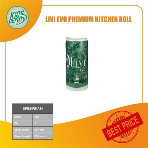 Jual Tissue LIVI EVO Premium Kitchen Roll Towel 200s Tisu Dapur