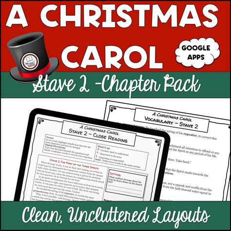 A Christmas Carol Stave 2 Digital And Printable Chapter Pack Classful