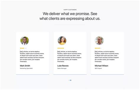 Bootstrap 5 Testimonials Carousel With Star Rating Example BootstrapBrain