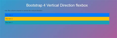 Bootstrap 4 Flexbox Javatpoint