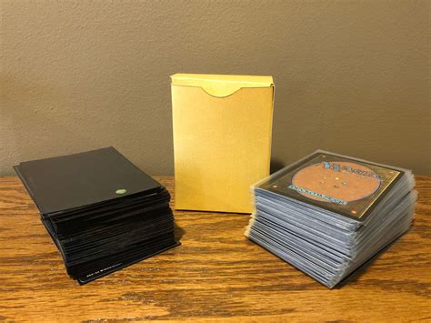 Card Magic Deck Box Template For Standard Sleeved Decks And For