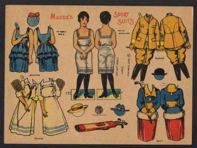 Vintage Paper Doll Sewing Pattern