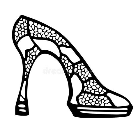 High Heel Shoes Ink Drawing Stock Illustrations 113 High Heel Shoes Ink Drawing Stock