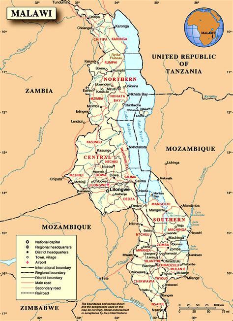 Malawi Bandeira Mapa E Dados Gerais Rotas De Viagem