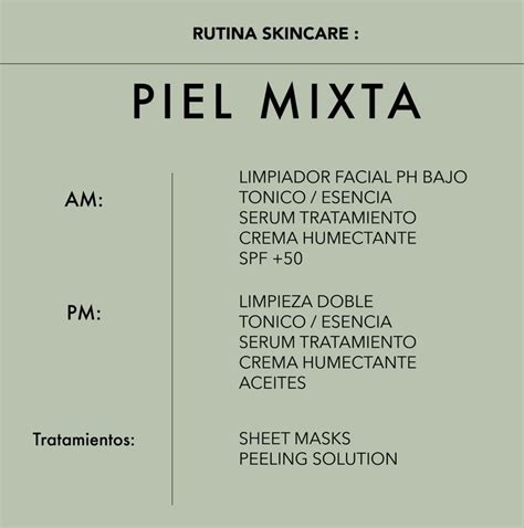 Rutina Skincare Piel Mixta Limpiador Facial Piel Tips De Belleza