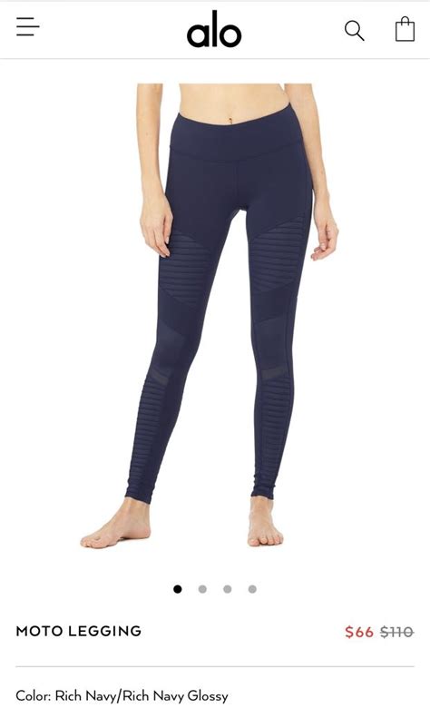 Alo Yoga Moto Legging Women S Fashion Activewear On Carousell