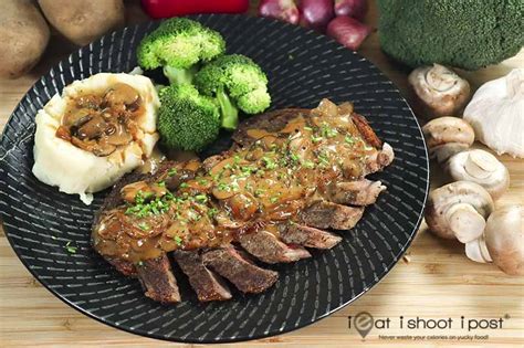 Ribeye Steak with Mushroom Sauce: RedMart Recipes - ieatishootipost