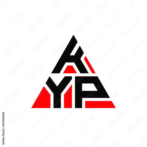 KYP triangle letter logo design with triangle shape. KYP triangle logo ...