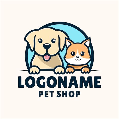 Plantilla De Logotipo De La Tienda De Mascotas Ilustración Vectorial De