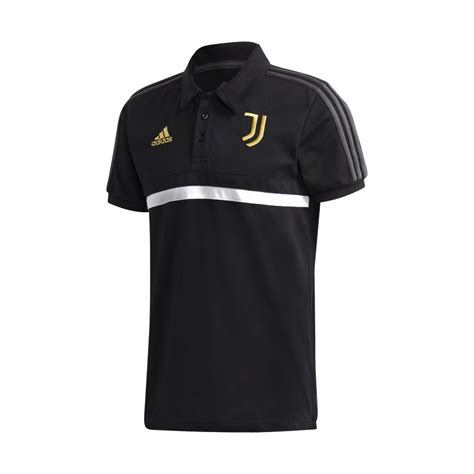 ADIDAS Polo Calcio Juve 3 Stripes Nero Bianco Uomo Acquista Online Su