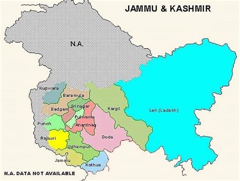 Jammu Kashmir Political Map