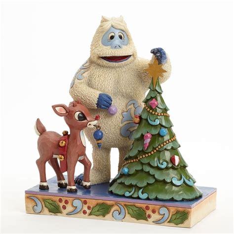 Bumble Rudolph Decorating Tree Figurine By Jim Shore Red Nosed