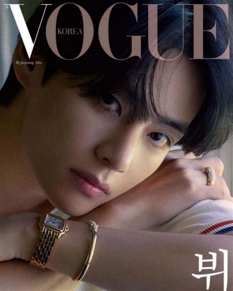 Check Out BTSs V Looks Dapper On The October Cover Of Vogue Korea