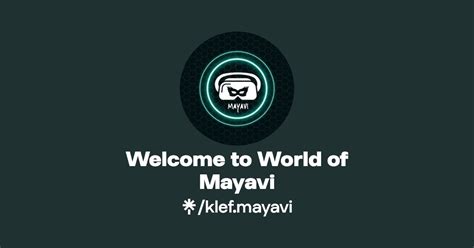 Welcome To World Of Mayavi Instagram Linktree