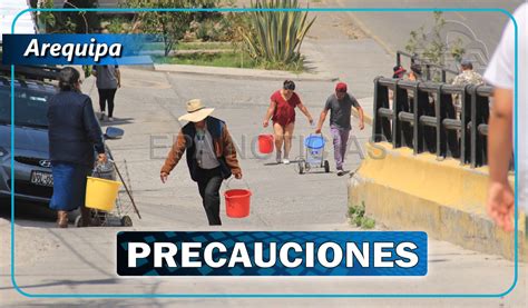 Sedapar Anuncia Corte De Agua Masivo En Arequipa Para Realizar