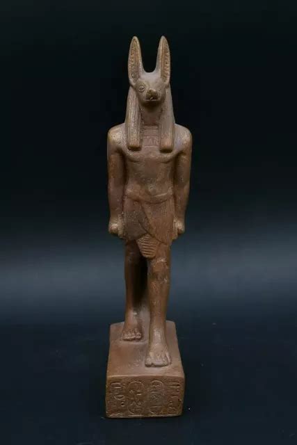 Rare Unique Ancient Egyptian Antique Anubis Statue Granite God Anubis