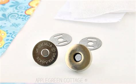 How To Add Magnetic Snaps To A Bag Applegreen Cottage