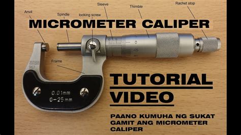 Micrometer Tutorial Video At Tamang Pagbasa Ng Sleeve Value At Thimble