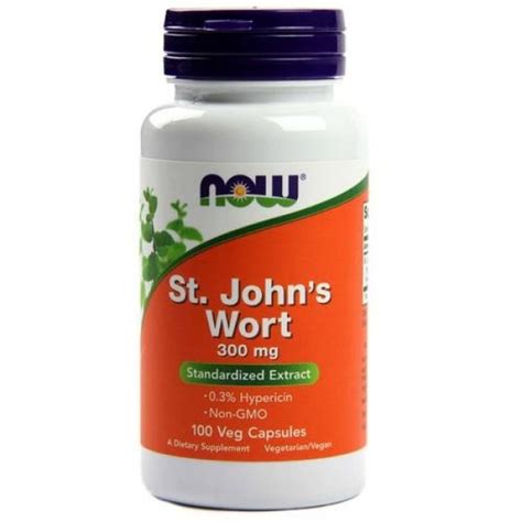 Зверобой (St. Johns Wort) 300 мг 100 капсул NOW Foods Купить - Biovit.ua