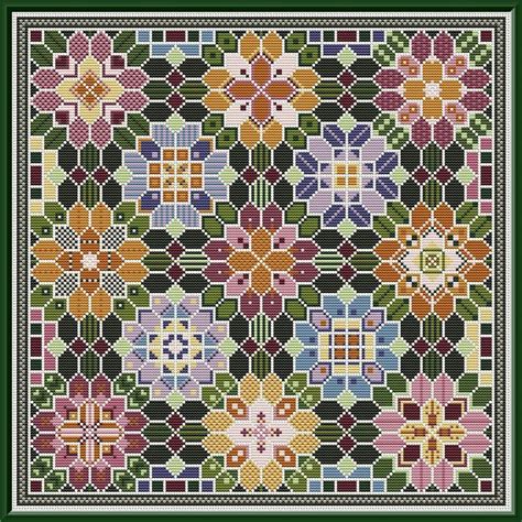 Bountiful Blooms Counted Cross Stitch Pattern By Carolyn Manning