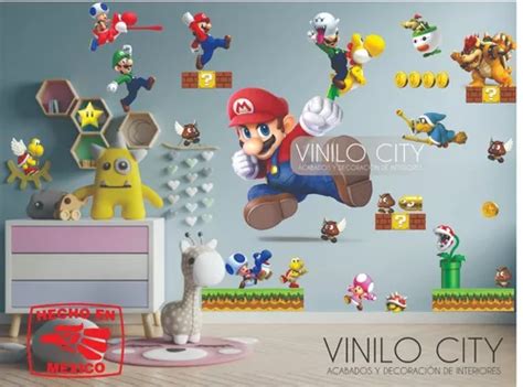 Vinil Decorativo Mario Bros Luigi Bowser