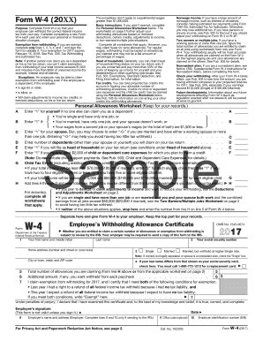 Fillable Online Personal Allowances Worksheet Sample Fax Email Print