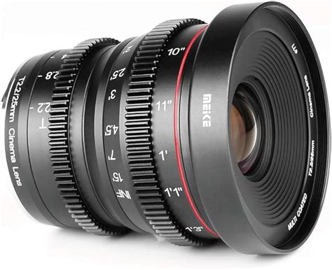 Meike Lente de cine manual T2 2 de 25 mm para cámaras de montaje