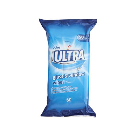 Buy Coles Ultra Wipes Glass & Window 50 pack | Coles