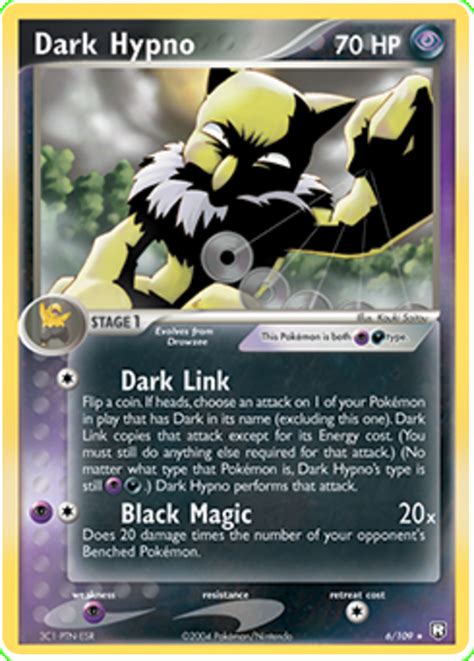 Dark Hypno EX Team Rocket Returns 6 Pokemon Card