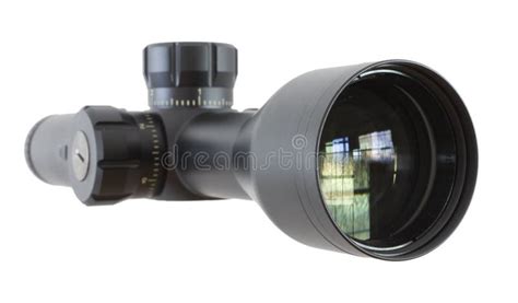 Rifle scope stock photo. Image of optic, grey, black - 23662652