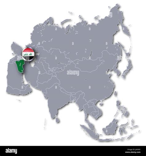 asia map with iraq Stock Photo - Alamy