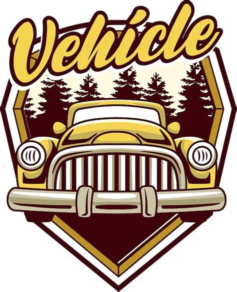 Premium Vector | Ector illustration of vintage badge cars