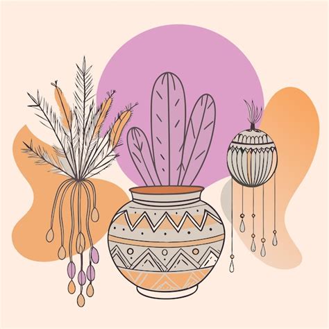 Premium Vector Boho Wall Art Eps File