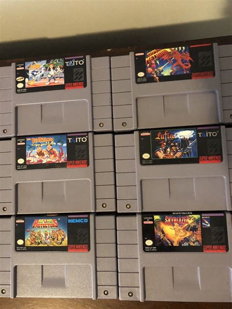 Super Nintendo SNES Video Games Lot Personal Collection Rare HTF