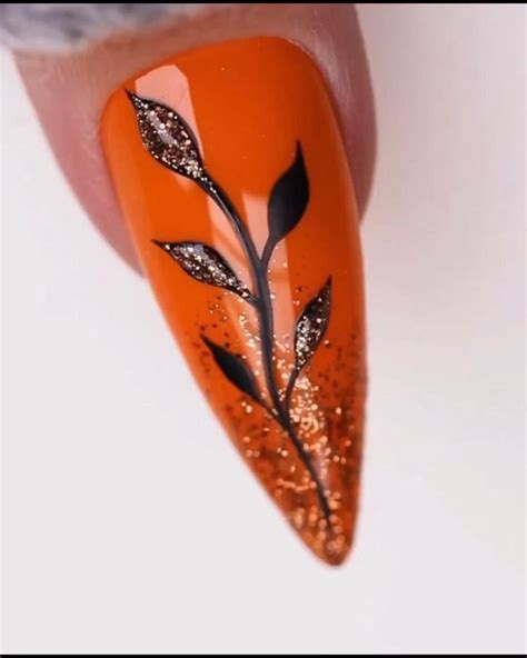 Autumn Fall Nails [video] In 2024 Fall Leaves Nail Art Fall Nail