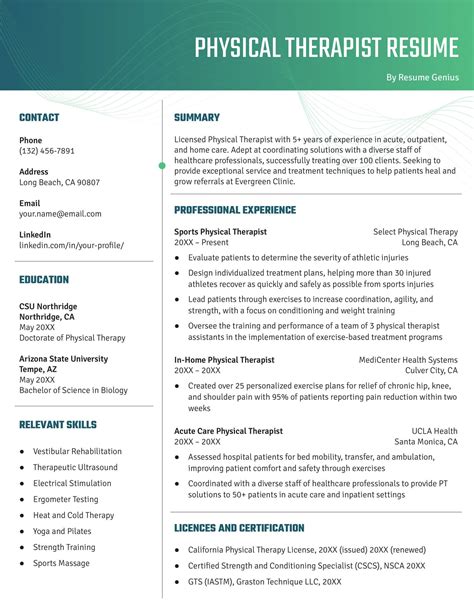 Respiratory Therapist Resume [Sample to Download + Tips]