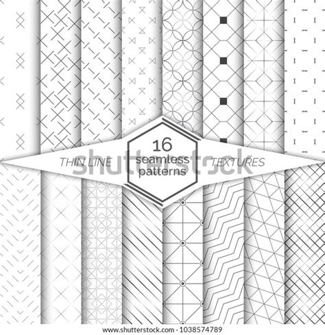 Big Set Vector Seamless Patterns Modern Stock Vector Royalty Free