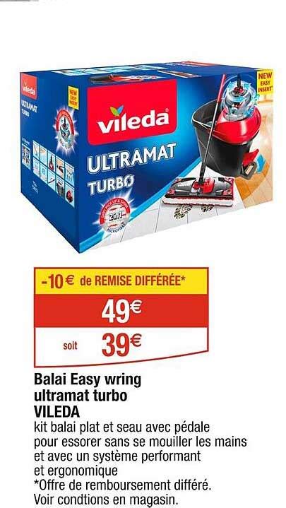 Promo Balai Easy Wring Ultramat Turbo Vileda Chez Cora ICatalogue Fr