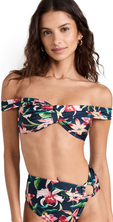 PatBO Pat Bo Laelia Off Shoulder Bikini Top Editorialist