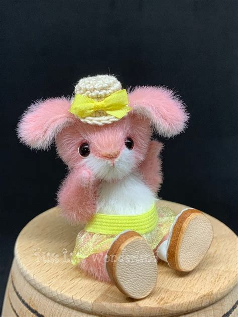 Artist Bear Bunny Molly Pink Bunny Teddy Bear Etsy