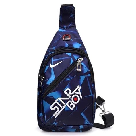 Однолямочный городской рюкзак Nike star синий купить по цене 1 690 руб ...