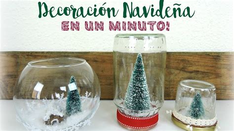 Como Hacer Bolas De Nieve Navide As Decoraci N Navide A En Un Minuto