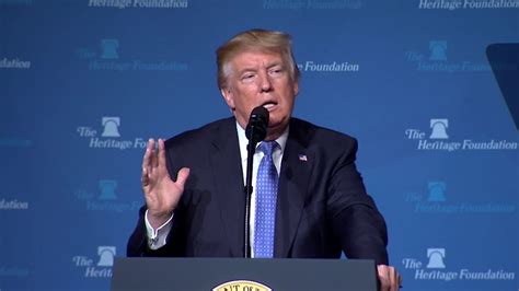 Watch Trumps Full Speech To The Heritage Foundation The Washington Post