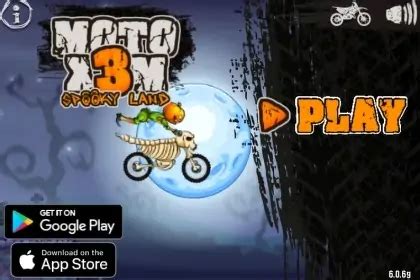 Play Moto X M Spooky Land From Motorcycles