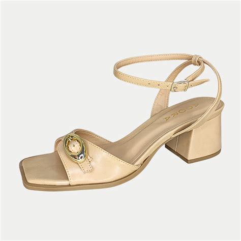 SANDALIA ADORA SALTO ALTO SALTO ACTIVE NUDE FEMININA ADULTO Lojas Parati