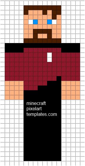 Minecraft Pixel Art Templates Bluexephos Yogscast