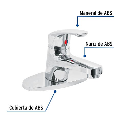 Monomando plástico para lavabo nariz recta Foset Monomandos Para