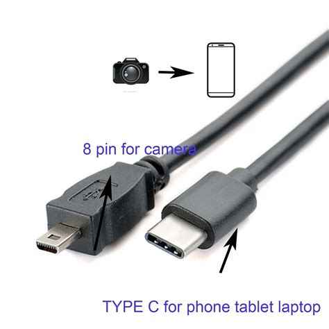 USB C OTG CABLE FOR Nikon UC E6 CoolPix Coolpix L18 L21 L110 P1 P4 P80